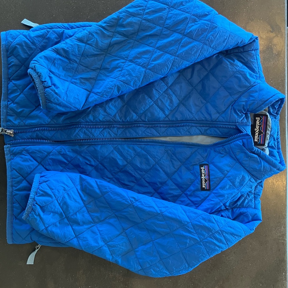 Patagonia Kids Bright Blue Nano Puff Jacket